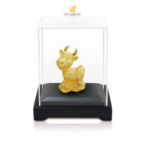 Tượng con giáp Sửu dát vàng