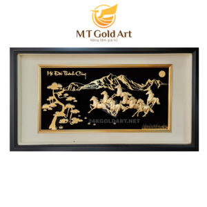 Tranh Mã đáo thành công - Tranh bát mã (50x90cm)