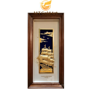 Tranh thuyền thuận buồm xuôi gió (55x110cm)