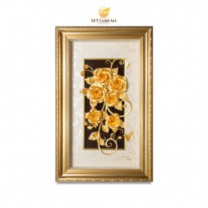 Tranh vườn hoa hồng (40x60cm) đứng